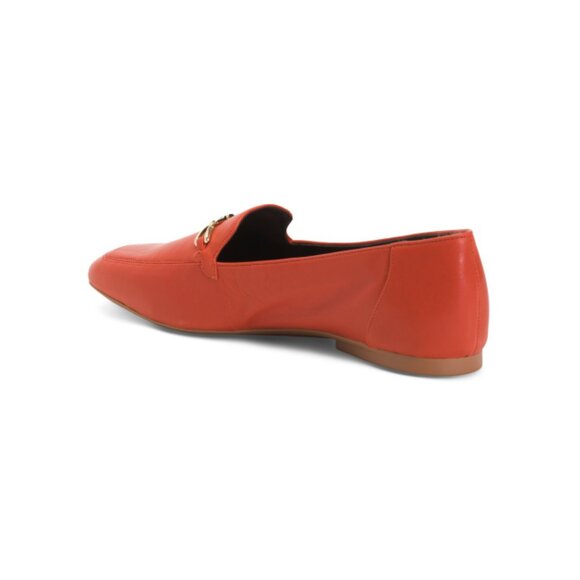 NATURALIZER PREMIUM Red Wide Leather Cecilia Flats - Picture 2 of 2